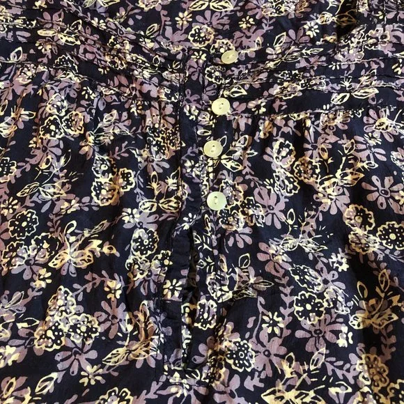 Natalie Martin for Barneys New York 100% Silk Purple Floral Midi Dress -Size S - Picture 5 of 6